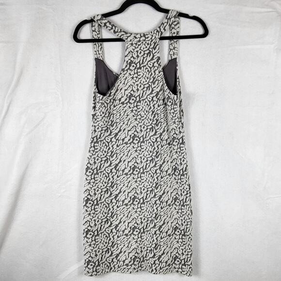 Free People Halter Scoop Sleeveless Grey White Retro VTG Style Shift Dress Sm/P - Picture 7 of 7
